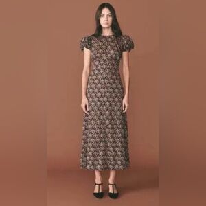 Doen Rhodia Dress Noir Forest Floral Size small brand new with tags